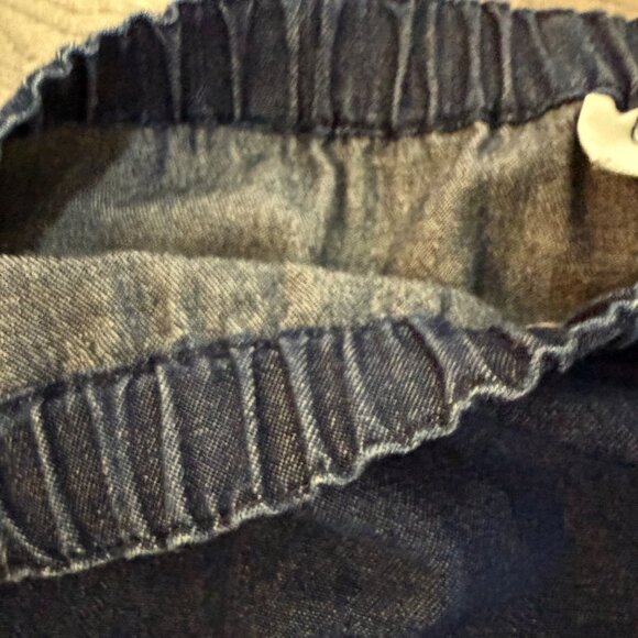 Cervelle Denim Maxi Dress 2 Piece Set Sz L Blue Jean VTG Embroidered Lagenlook - Picture 8 of 16